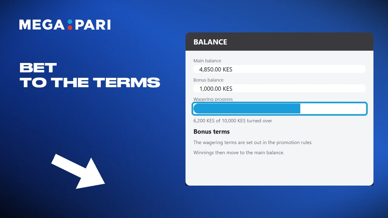 Bets that follow the rules move the winnings to the main balance