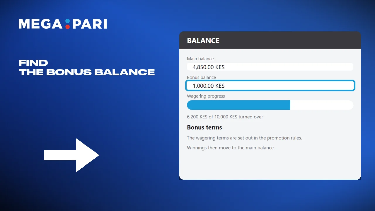 The credited bonus sits next to the main balance