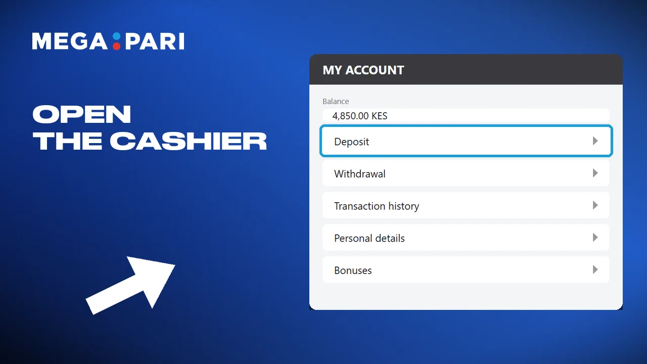 Opening the cashier after logging in