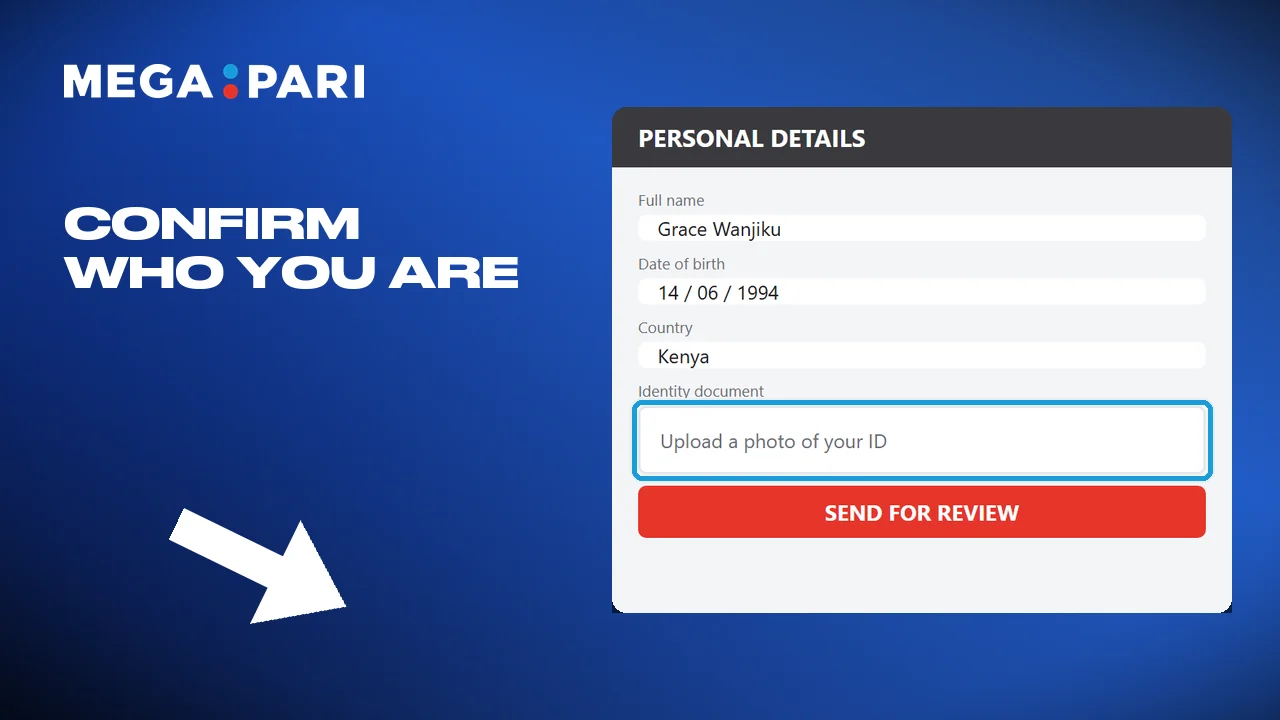 Filling in the personal details and closing the verification